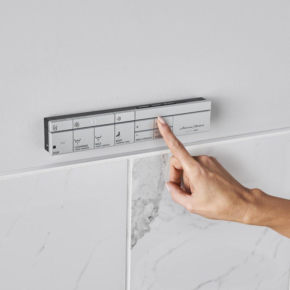 American Standard Alabaster White Elongated Closed Front with Cover Bidet 