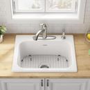 American Standard Brilliant White 25 x 21-5/16 in. 4-Hole Cast Iron Single Bowl Drop-in Kitchen Sink 