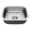 17-13/16 x 15-15/16 in. No Hole Stainless Steel Single Bowl Undermount Kitchen Sink