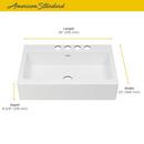 American Standard Brilliant White 36 x 22-1/16 in. Cast Iron Single Bowl Undermount Kitchen Sink in Brilliant White 