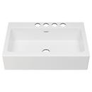 36 x 22-1/16 in. 4 Hole Cast Iron Single Bowl Undermount Kitchen Sink in Brilliant White