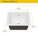 American Standard Brilliant White 18 x 16 in. Undermount Cast Iron Bar Sink 