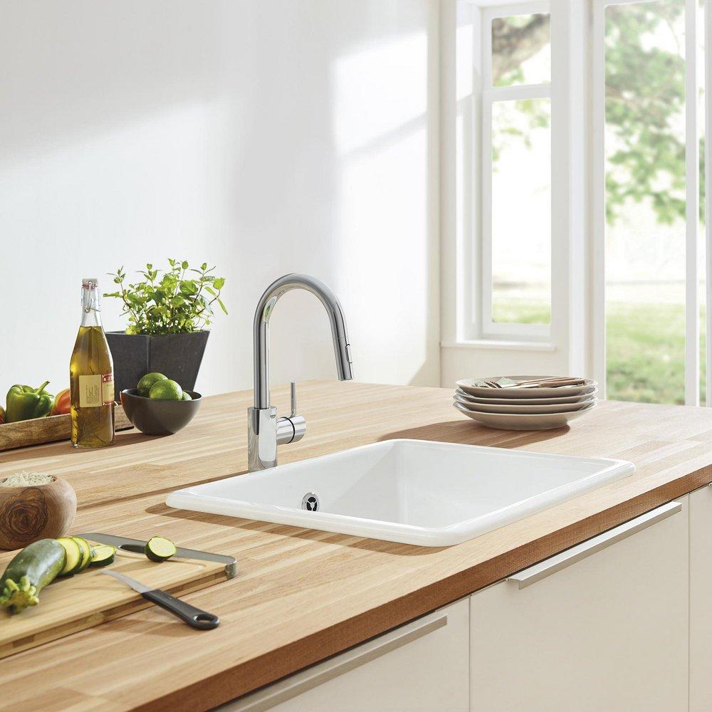 GROHE StarLight Chrome Single Handle Lever Bar Faucet 