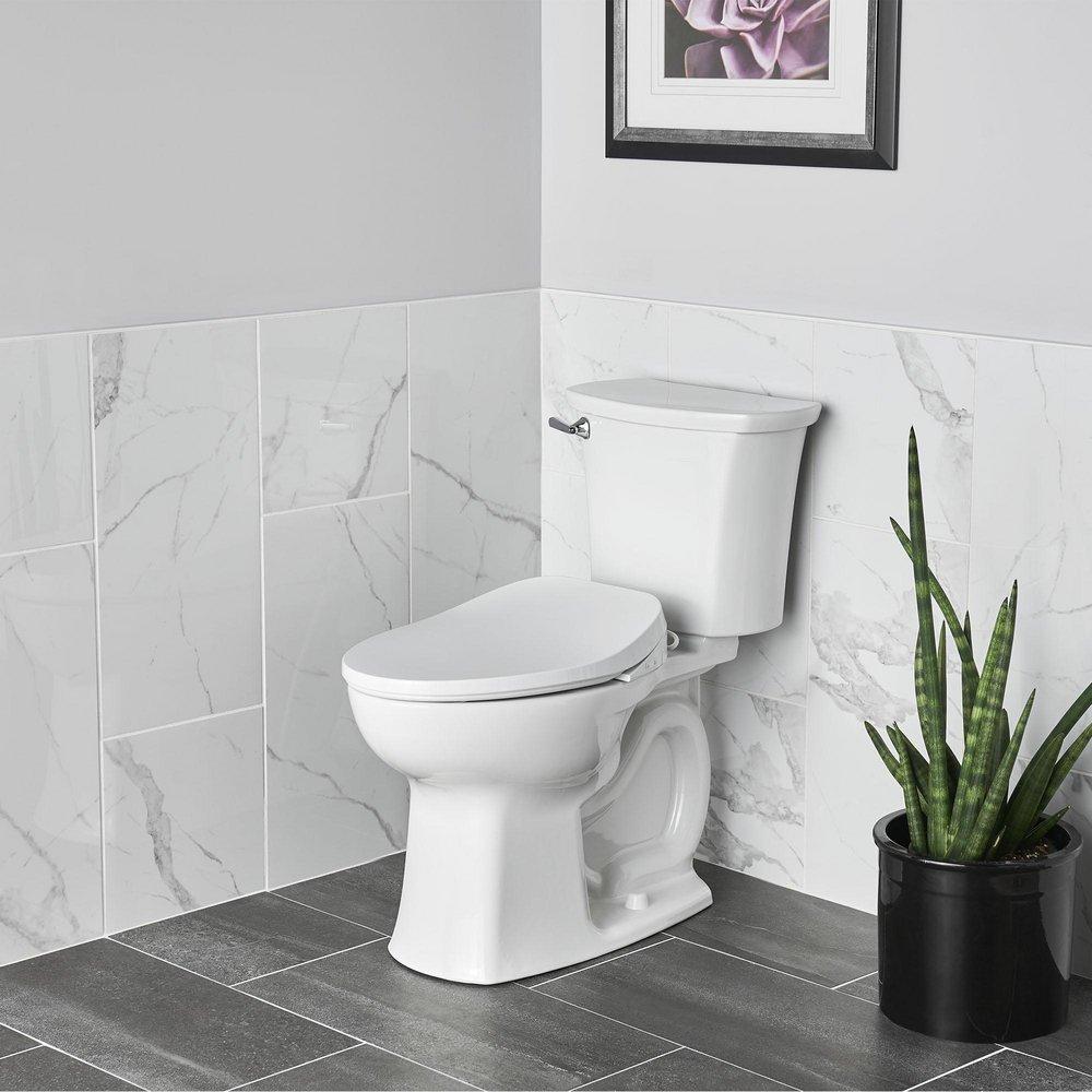 American Standard White Elongated Closed Front Bidet Seat 