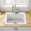 American Standard Brilliant White 25 x 21-5/16 in. Cast Iron Single Bowl Drop-in Kitchen Sink in Brilliant White 