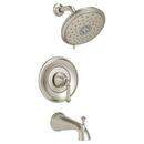 Single Handle Multi Function Bathtub & Shower Faucet in PVD Brushed Nickel