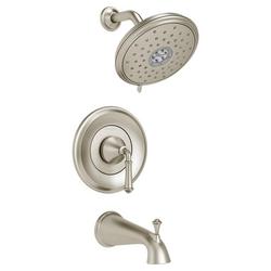 Single Handle Multi Function Bathtub & Shower Faucet in PVD Brushed Nickel