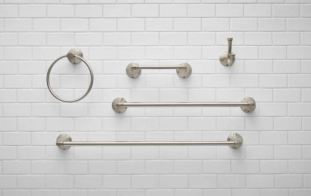 American Standard Brushed Nickel Wall Mount Toilet Tissue Holder 