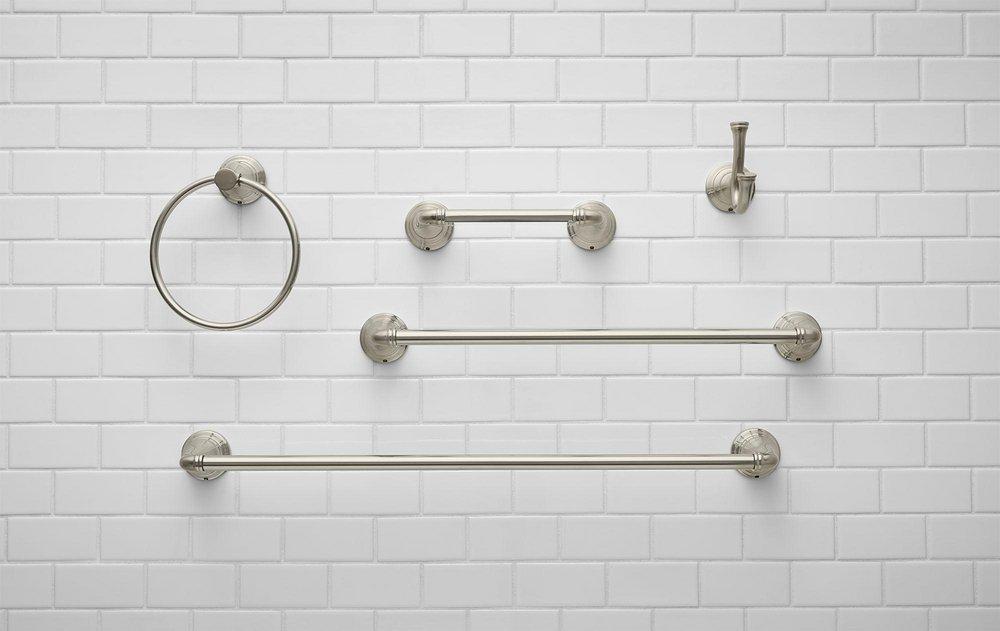 American Standard Brushed Nickel Wall Mount Toilet Tissue Holder 