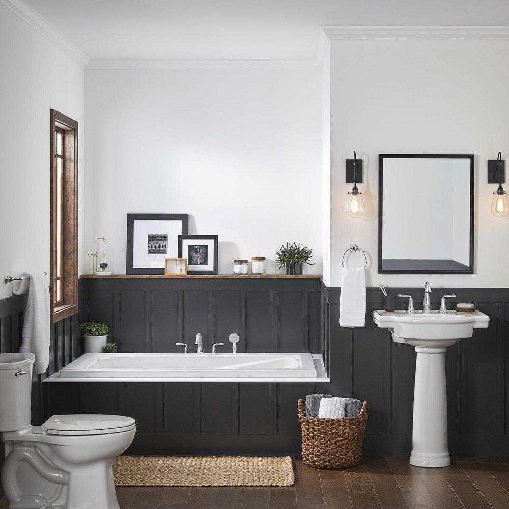 American Standard Chrome Two Handle Roman Tub Faucet Trim Only 