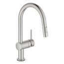 Single Handle Pull Down Kitchen Faucet with Touch Activation in SuperSteel Infinity™