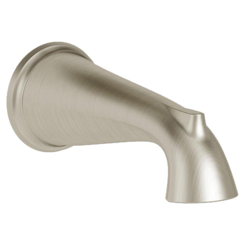 American Standard Brushed Nickel 8 in. Metal Slip-On Tub Spout 
