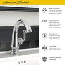 American Standard Brushed Nickel Single Handle Centerset Bathroom Sink Faucet 