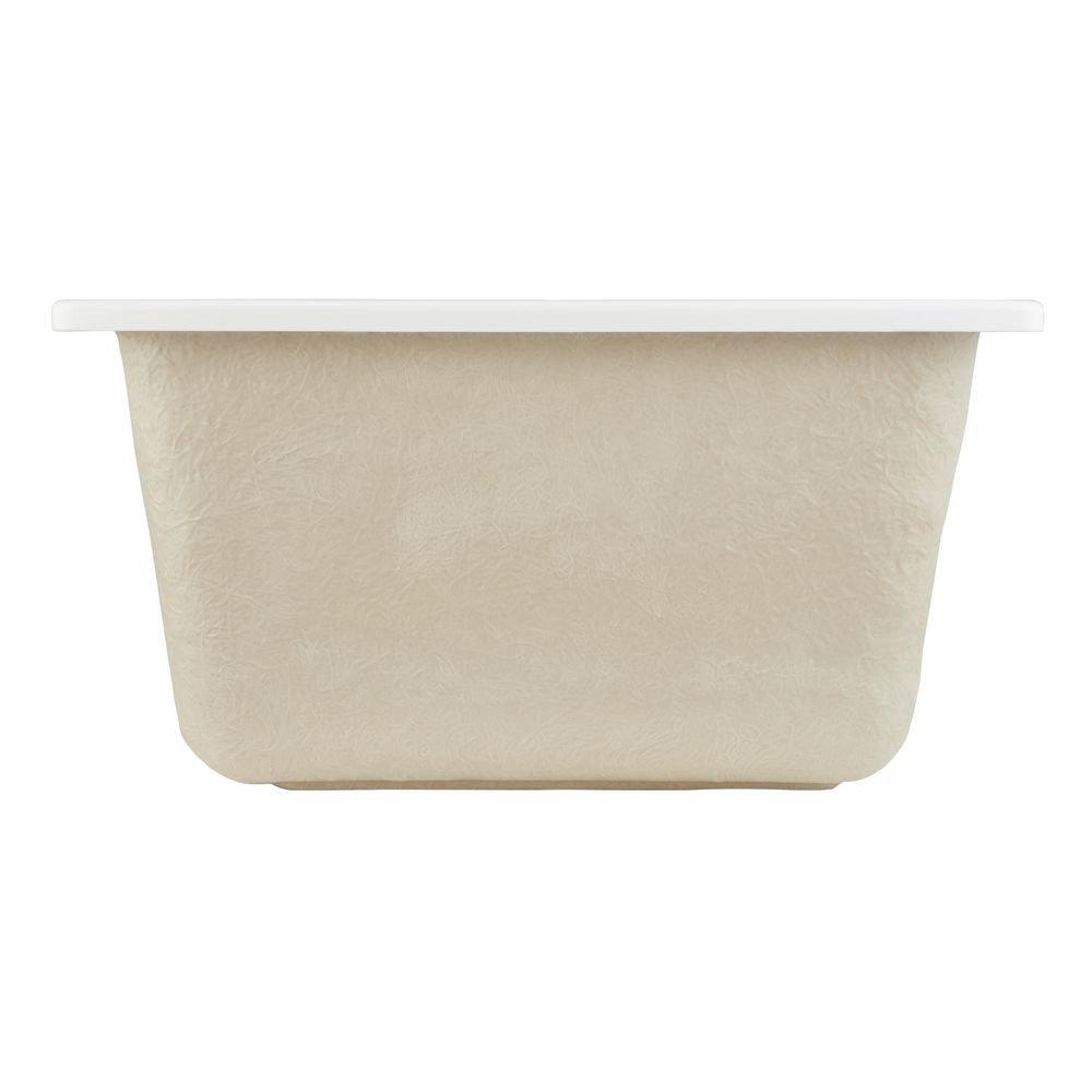 Signature Hardware White 25 x 22 in. Drop-in Laundry Sink 