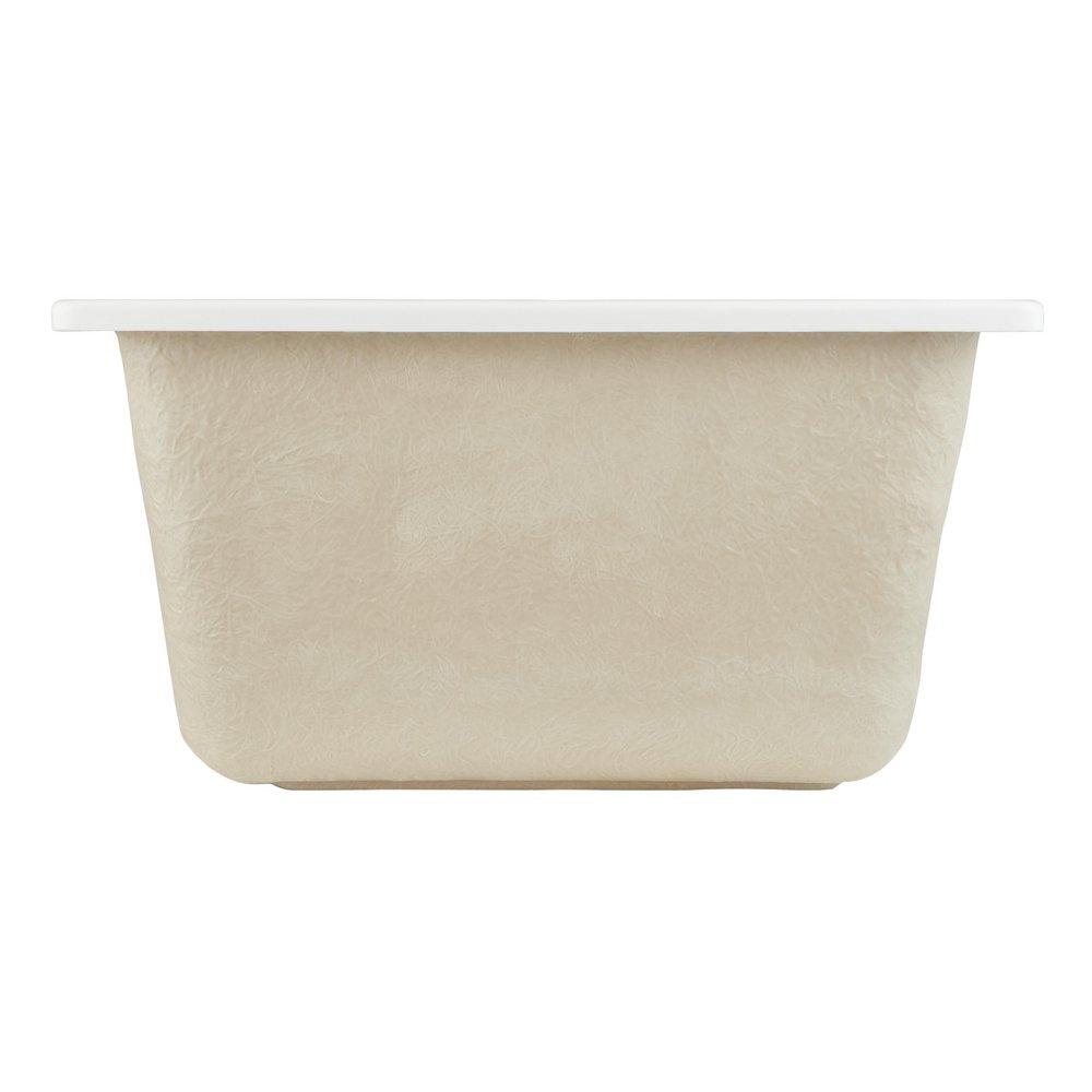 Signature Hardware White 25 x 22 in. Drop-in Laundry Sink 