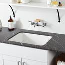 Signature Hardware White 25 x 22 in. Drop-in Laundry Sink 