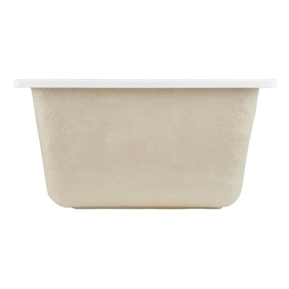 Signature Hardware White 25 x 22 in. Drop-in Laundry Sink 