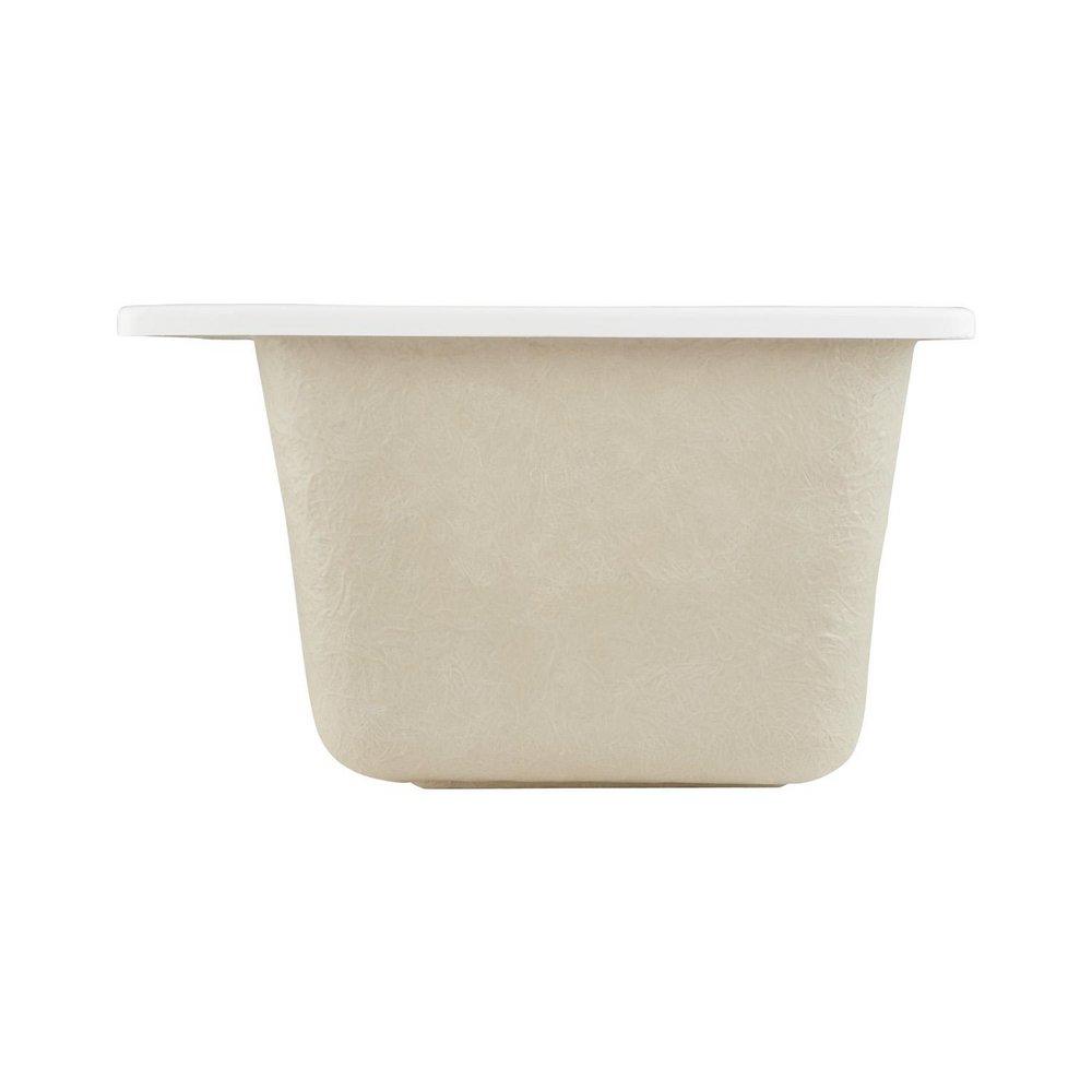 Signature Hardware White 25 x 22 in. Drop-in Laundry Sink 