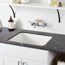 Signature Hardware White 25 x 22 in. Drop-in Laundry Sink 