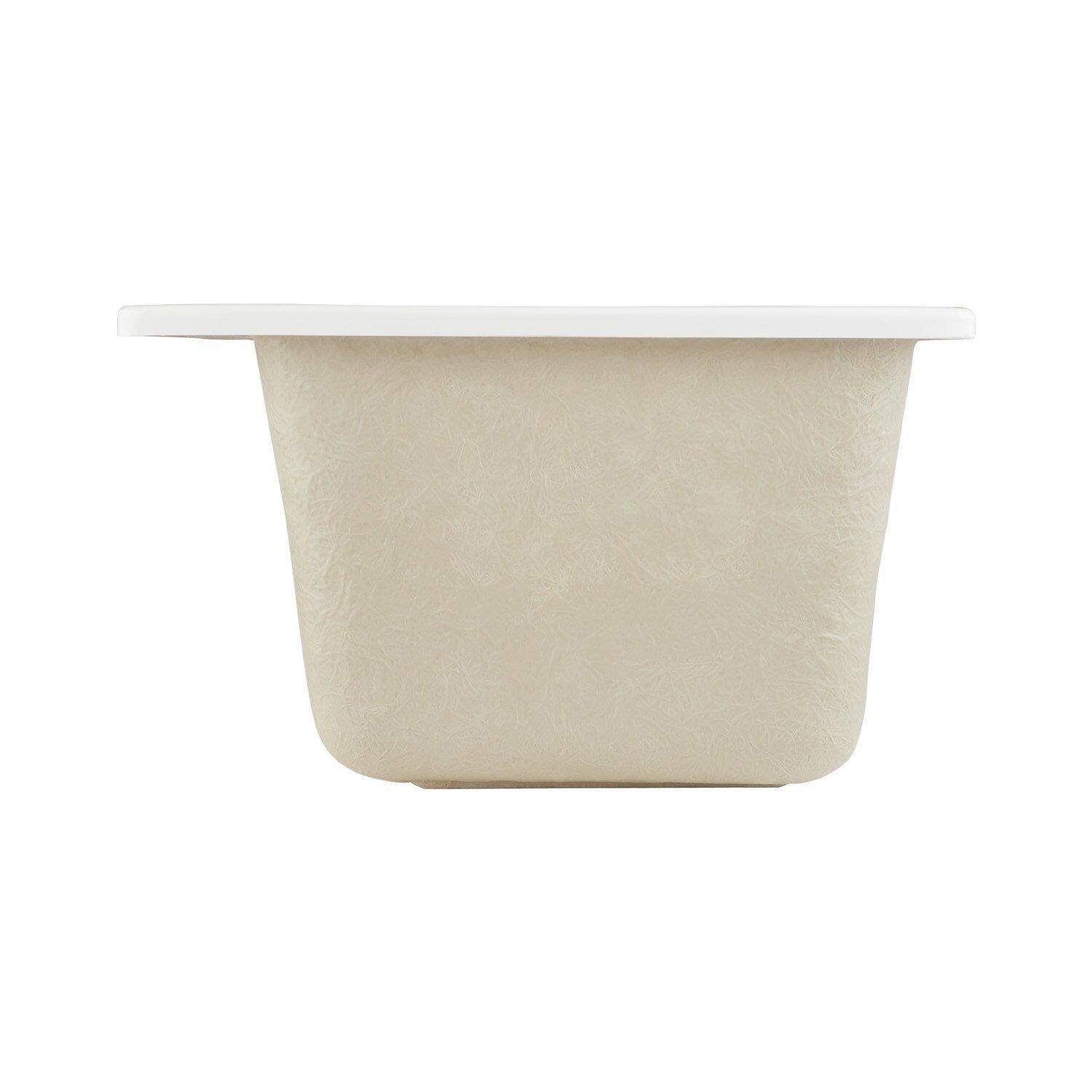 Signature Hardware White 25 x 22 in. Drop-in Laundry Sink 