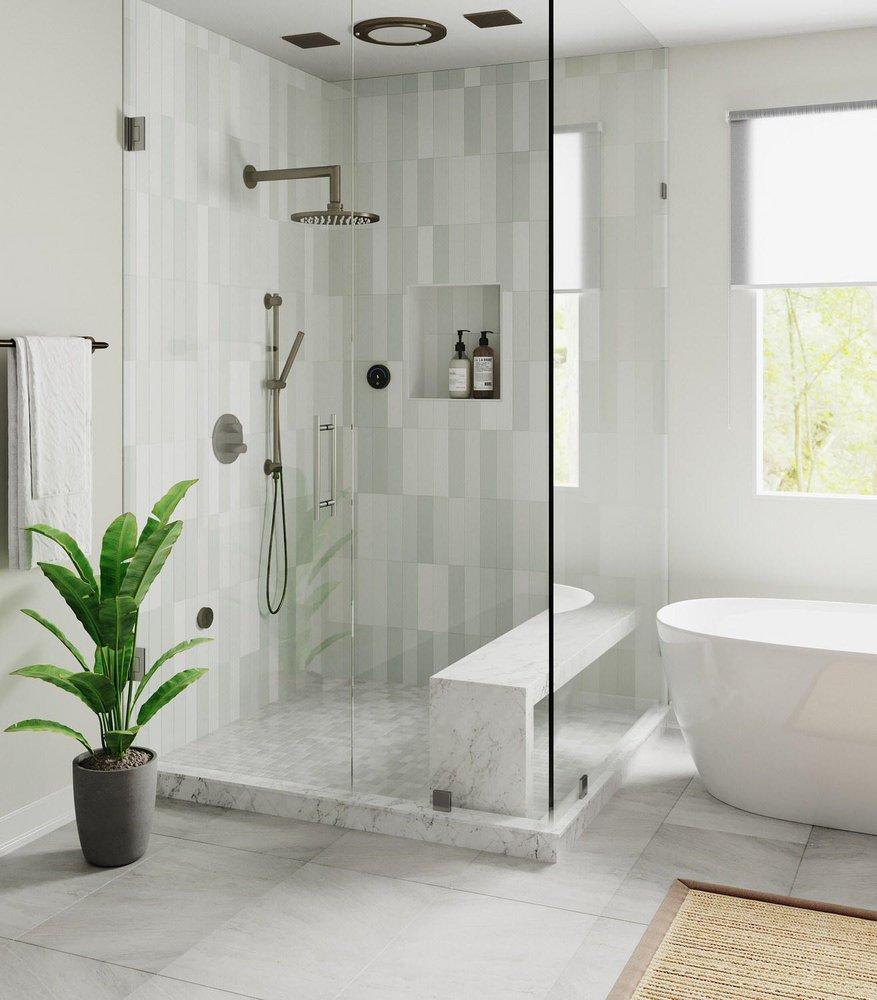 SHOWER LIGHT MATTE BLACK 