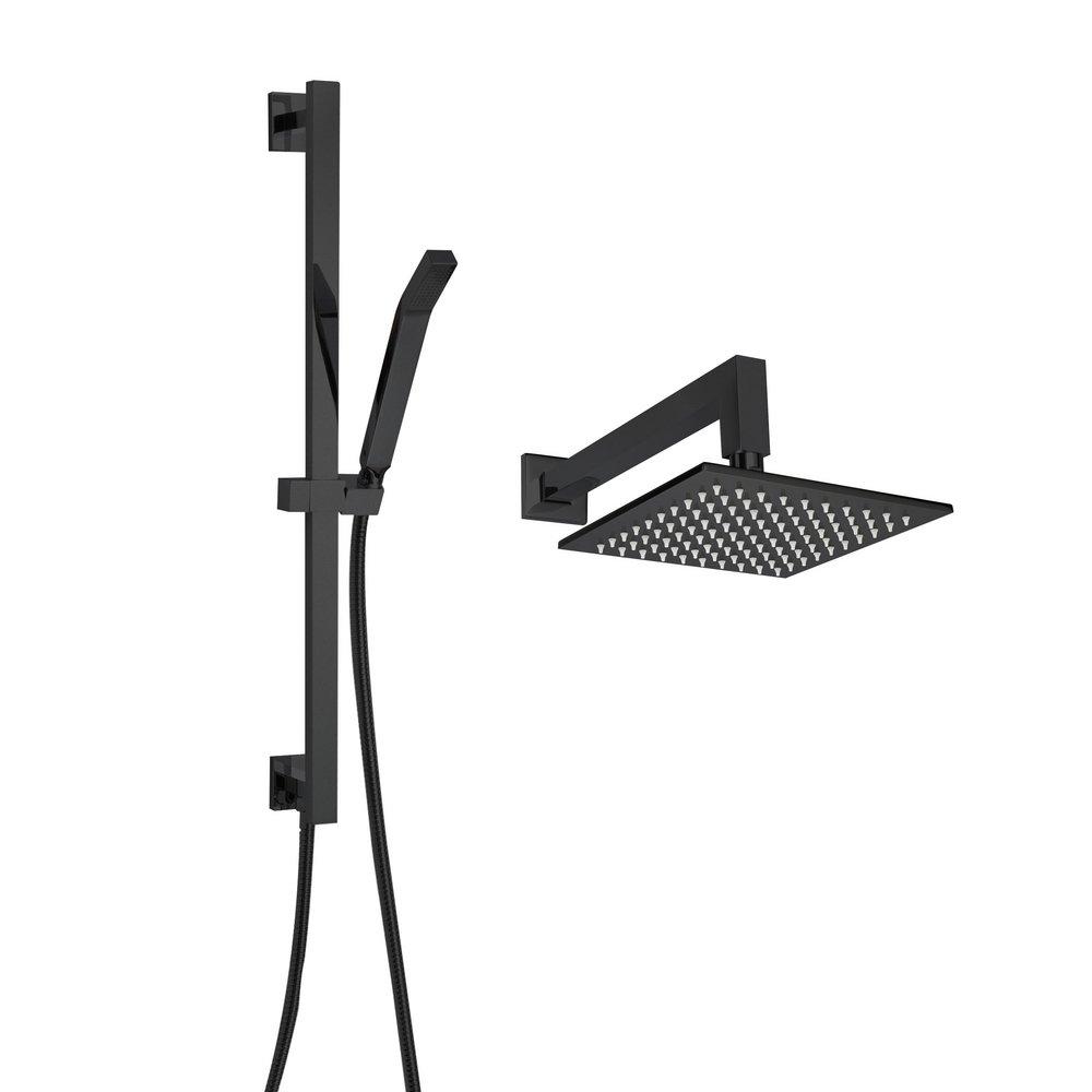 Thermasol Matte Black Single Function Shower System 