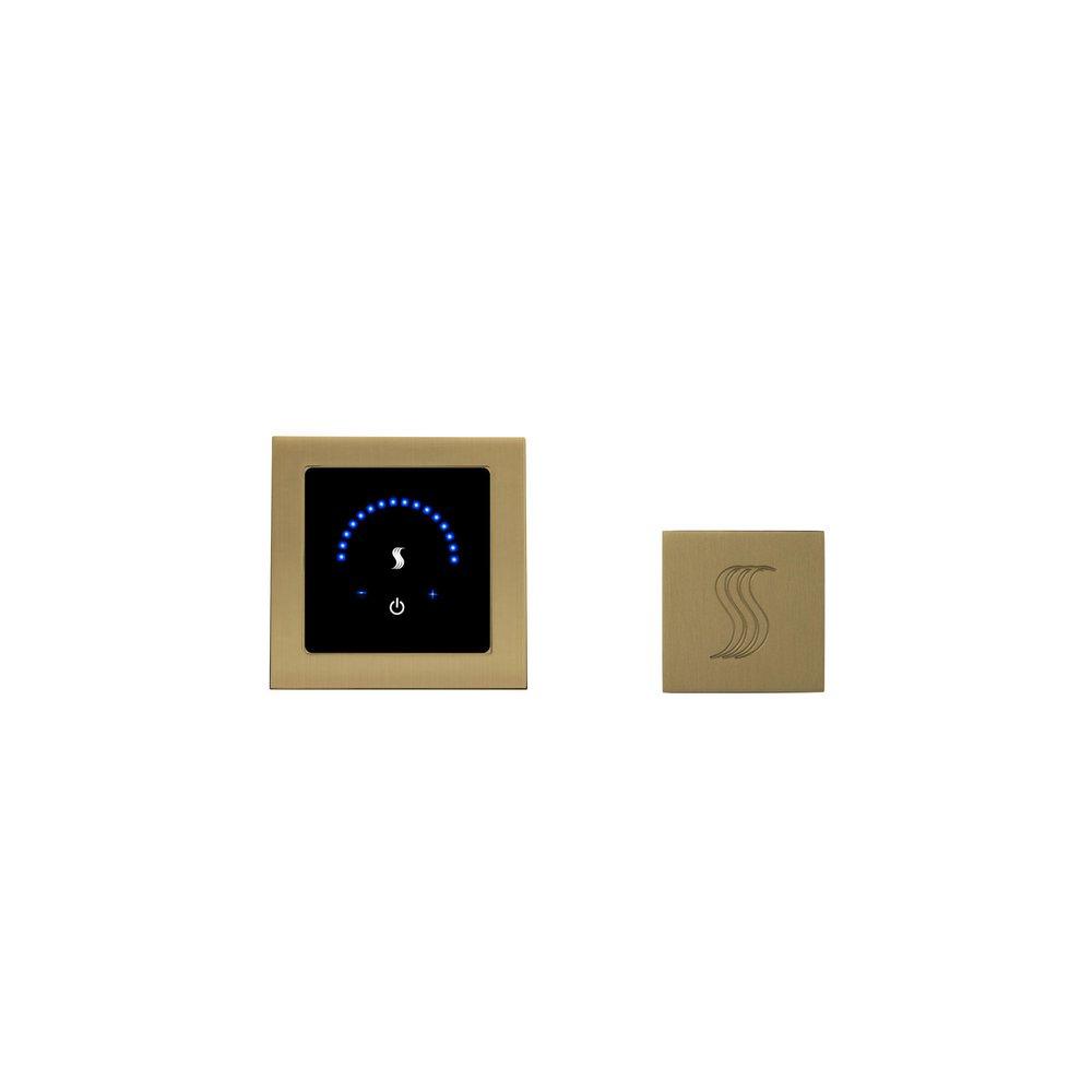 MICROTOUCH CONTROL KIT SQUARE SATIN BRASS 
