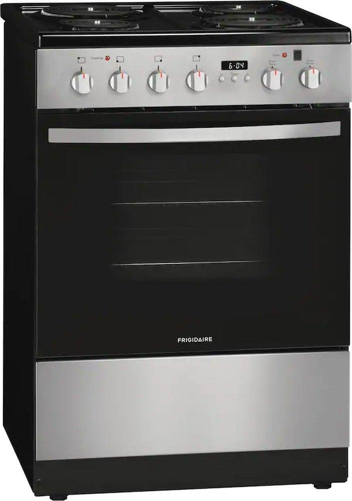 Frigidaire Stainless Steel 23-1/2 in. Electric 4-Burner Coil Freestanding Range 
