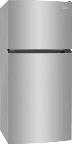 13.9 cu. ft. Top Mount Freezer Refrigerator in Brushed Steel