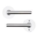 Baldwin Hardware Polished Chrome Metal Door Lever 