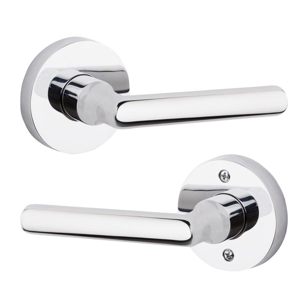 Baldwin Hardware Polished Chrome Metal Door Lever 