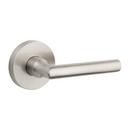 Metal Door Lever in Satin Nickel