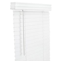 24 x 72 in. Faux Wood Cordless Blind in Off White