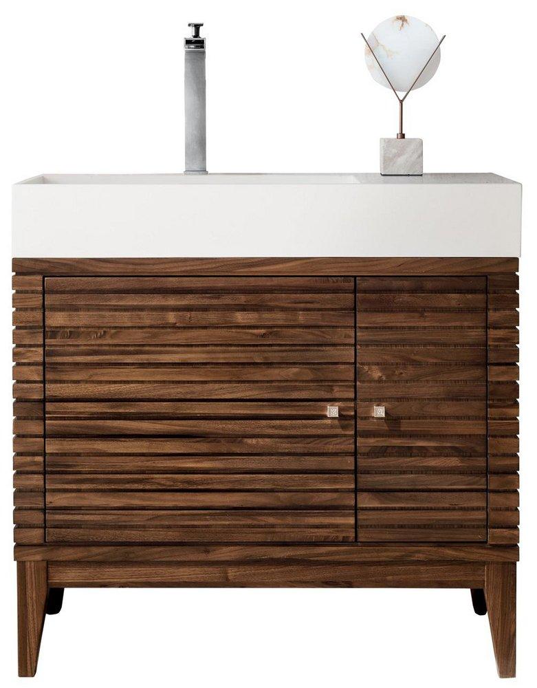 James Martin Vanities Linear 36 in. Single Vanity, Mid