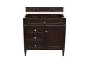 Brittany 36 in. Single Cabinet, Burnished Mahogany