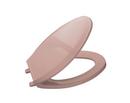 Elongated Closed Front Toilet Seat with Cover in Wild Rose
