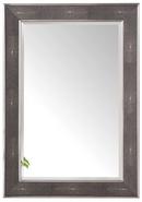 Element 28 in. Mirror, Silver with Charcoal