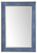 Element 28 in. Mirror, Silver with Delft Blue