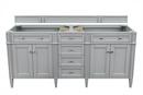 Brittany 72 in. Double Cabinet, Urban Gray
