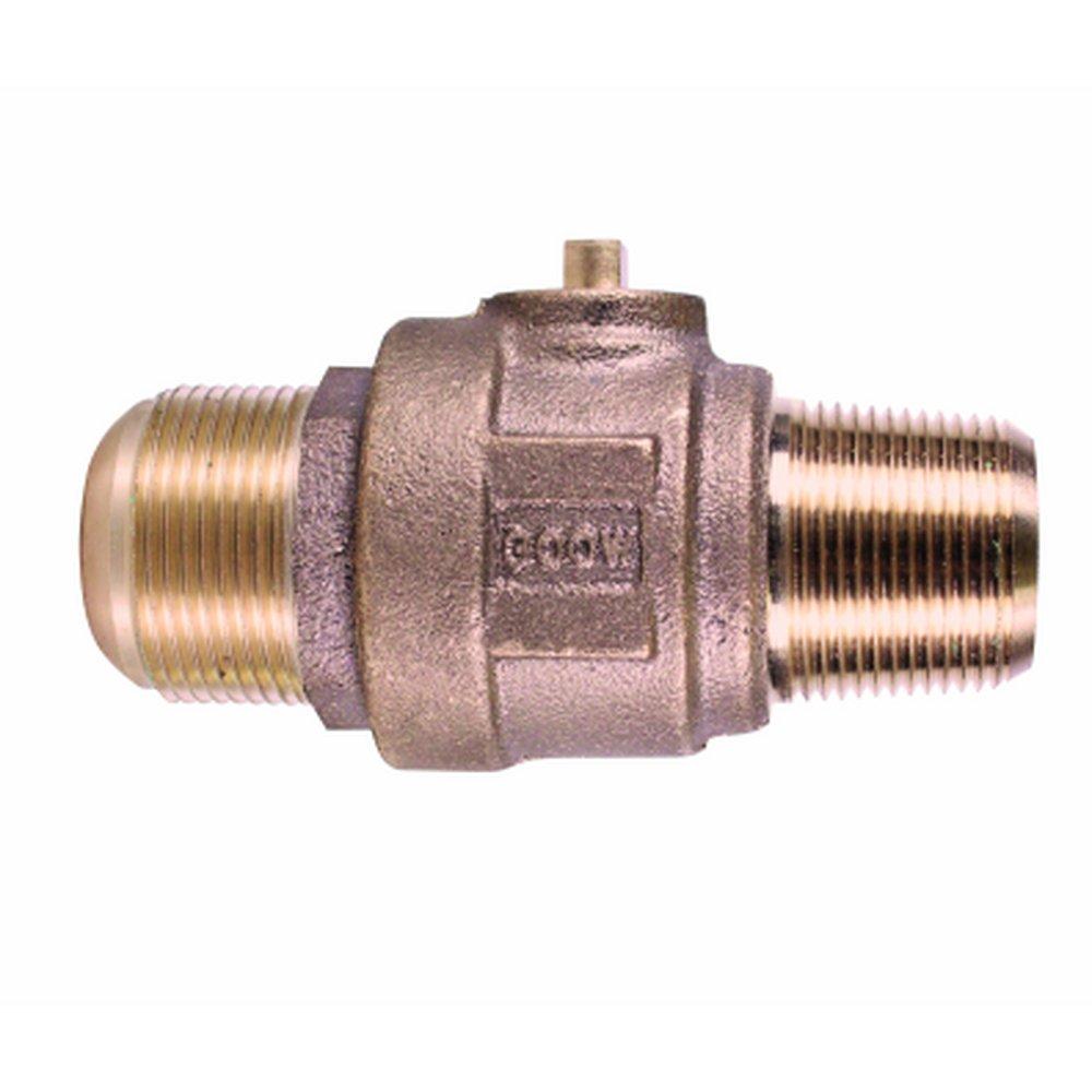 A.Y. McDonald CC x Copper Flare Brass Water Service Corporation Stop (Less Flare Nut) 