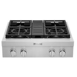 4 Burner Sealed Cooktop in Stainless Steel