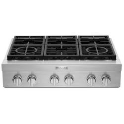 6 Burner Sealed Cooktop in Stainless Steel