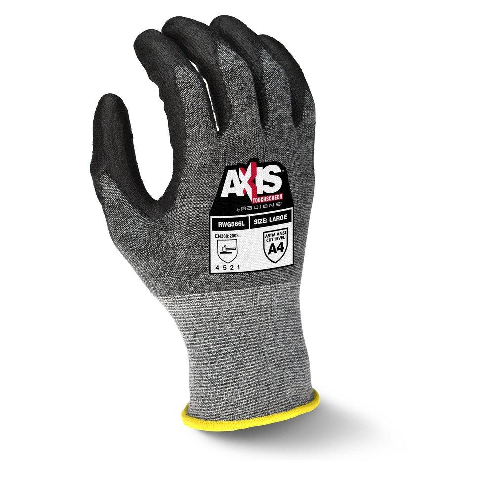 Silo image of Radians AXIS work gloves.