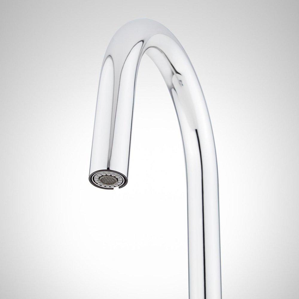 Signature Hardware Chrome Single Handle Pull Down Kitchen Faucet 