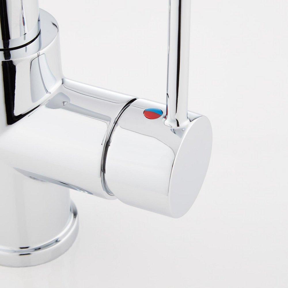 Signature Hardware Chrome Single Handle Pull Down Kitchen Faucet 