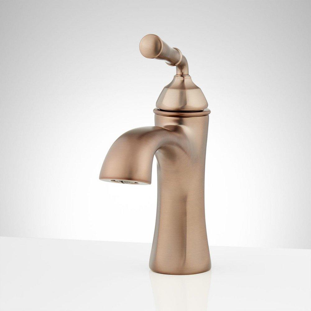 Single Handle Monoblock Bathroom Sink Faucet in Oil Rubbed Bronze