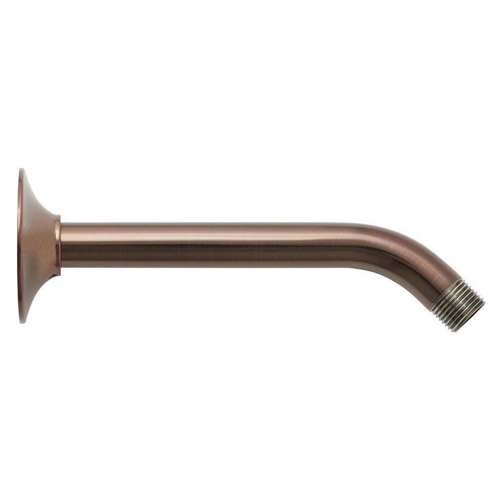 Signature Hardware Oil Rubbed Bronze 8 in. Brass Shower Arm and Escutcheon 