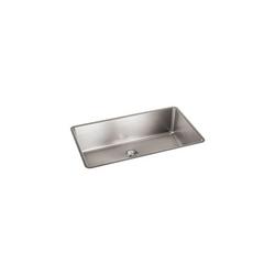 32-1/2 in. Undermount Stainless Steel Single Bowl Kitchen Sink in Luminous Satin