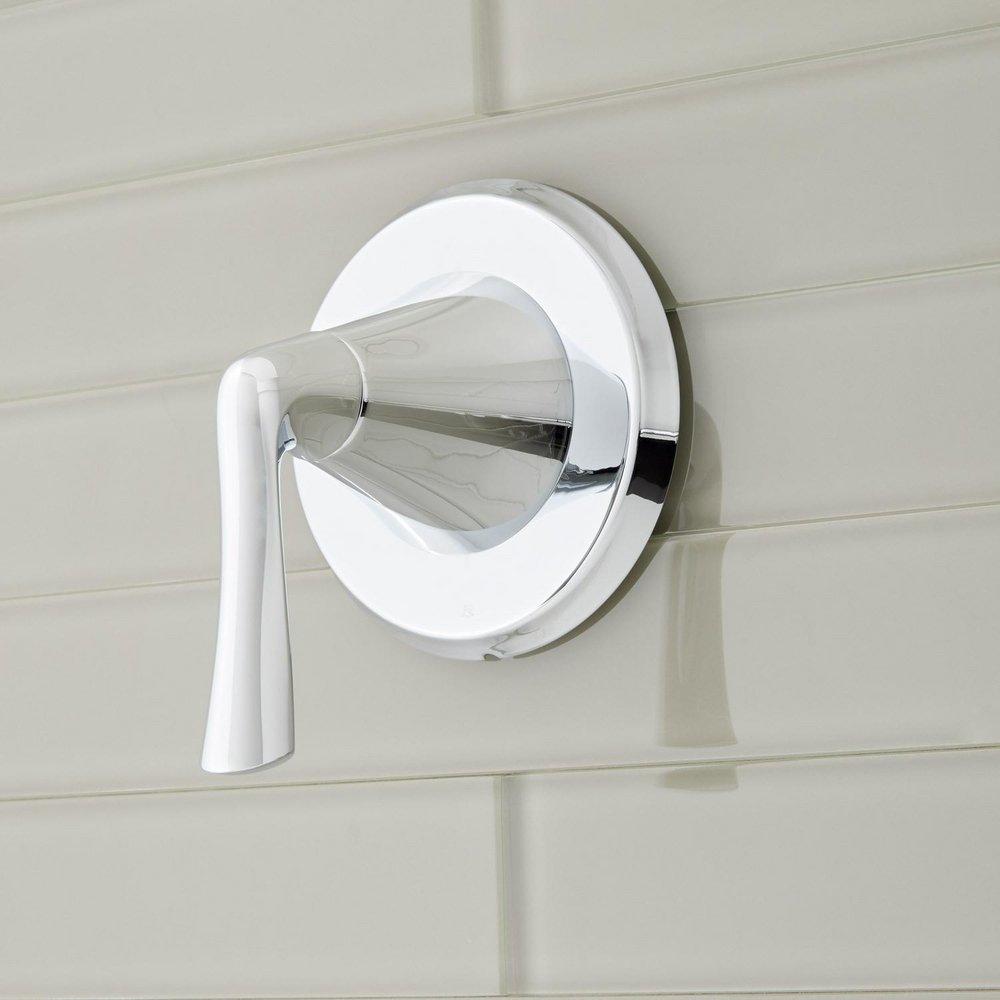 Signature Hardware Chrome Single Handle Bathtub & Shower Faucet (Trim Only) 