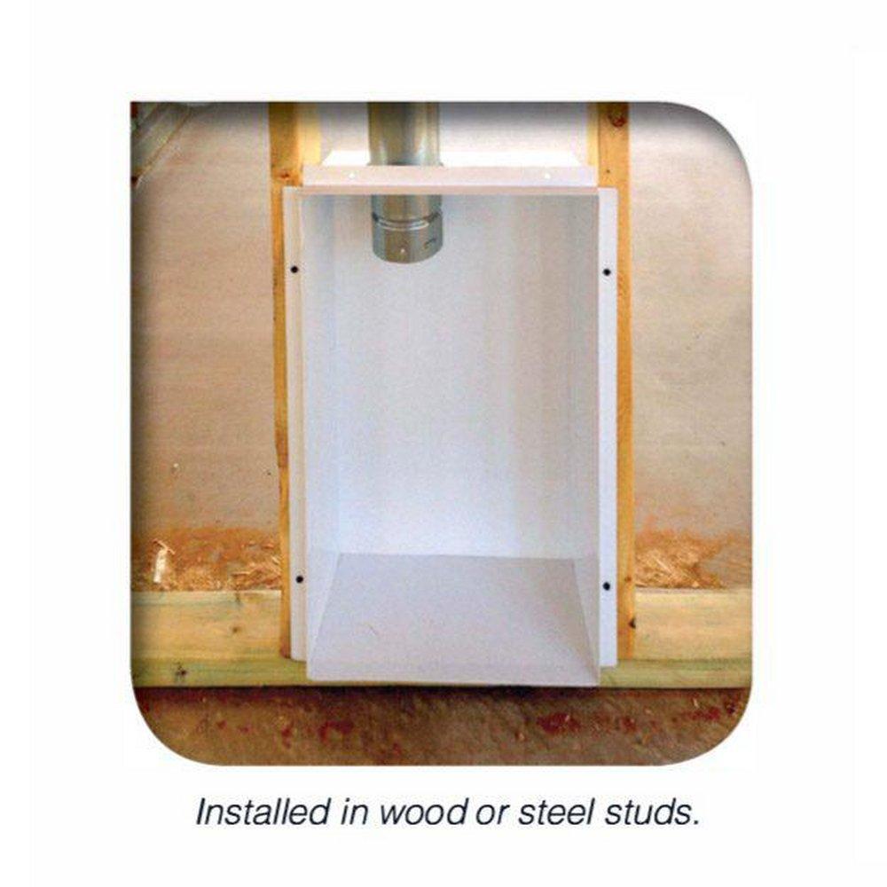 Construction Solutions White 17 x 10 in. Dryer Box Metal 